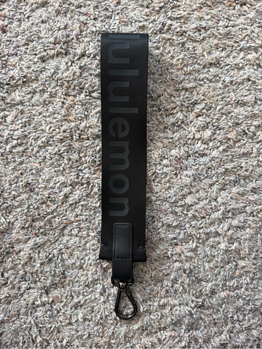 lululemon athletica Black Logo Key & Card Strap